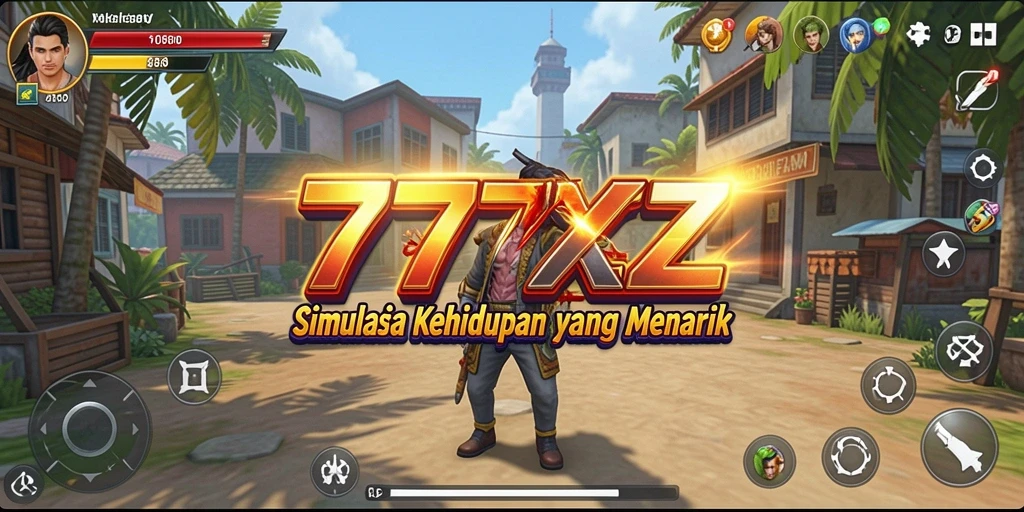 Screenshot gameplay <strong>777ZX</strong> menampilkan karakter yang beraksi di dunia simulasi.