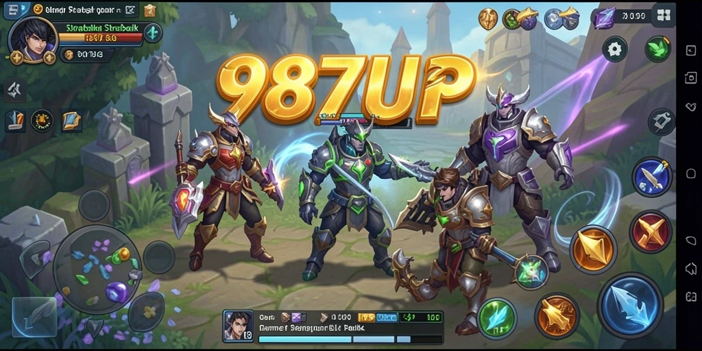Tampilan gameplay yang mendebarkan dari 987UP dalam genre SLG.