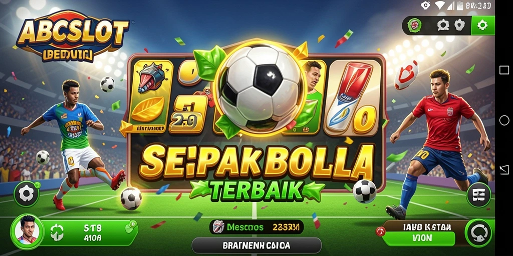 Screenshot gameplay ABCSLOT dengan suasana sepak bola yang seru.