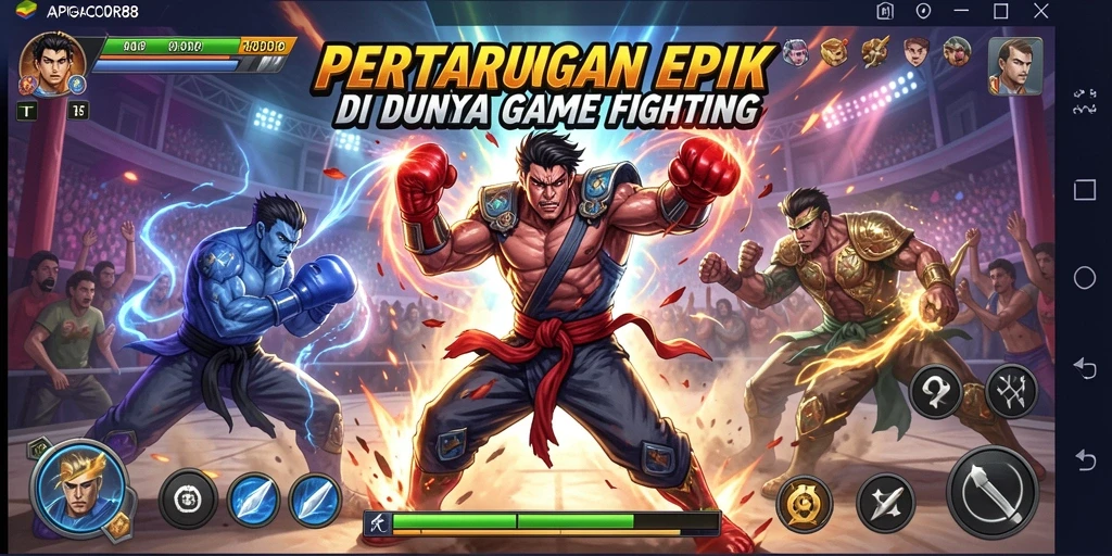 Tampilan gameplay menakjubkan dari APIGACOR88 dengan aksi Fighting yang intens.
