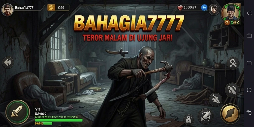 Tangkapan layar gameplay menampilkan kengerian BAHAGIA777 yang mendebarkan.
