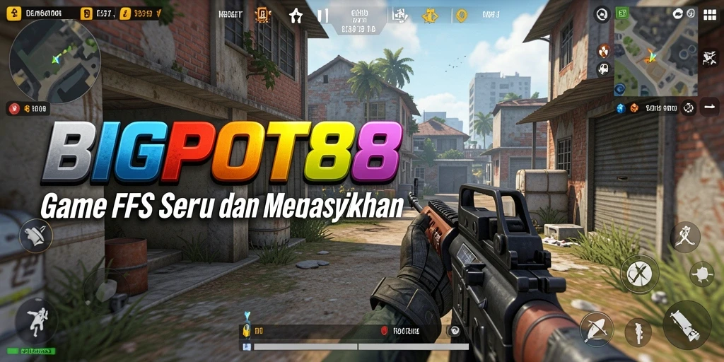 Screenshot menunjukkan aksi mendebarkan dalam BIGPOT88 dengan gameplay FPS yang intens.