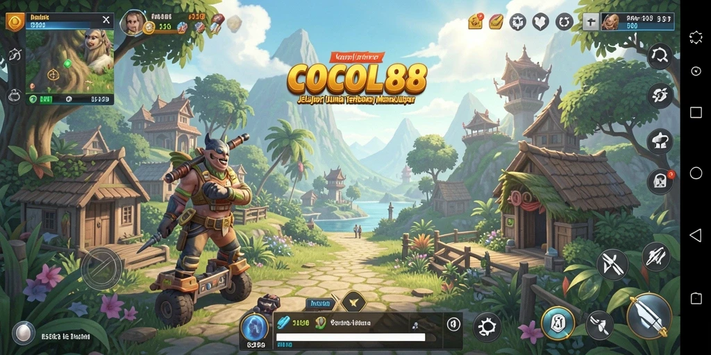 Screenshot <strong>COCOL88</strong> menunjukkan petualangan seru di dunia terbuka.