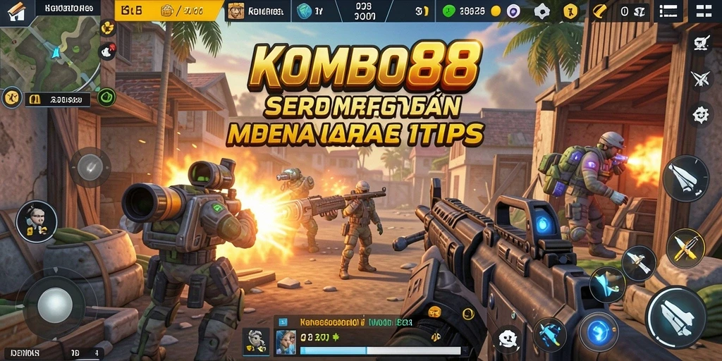 Screenshot menunjukkan gameplay seru dan menegangkan di KOMBO88.