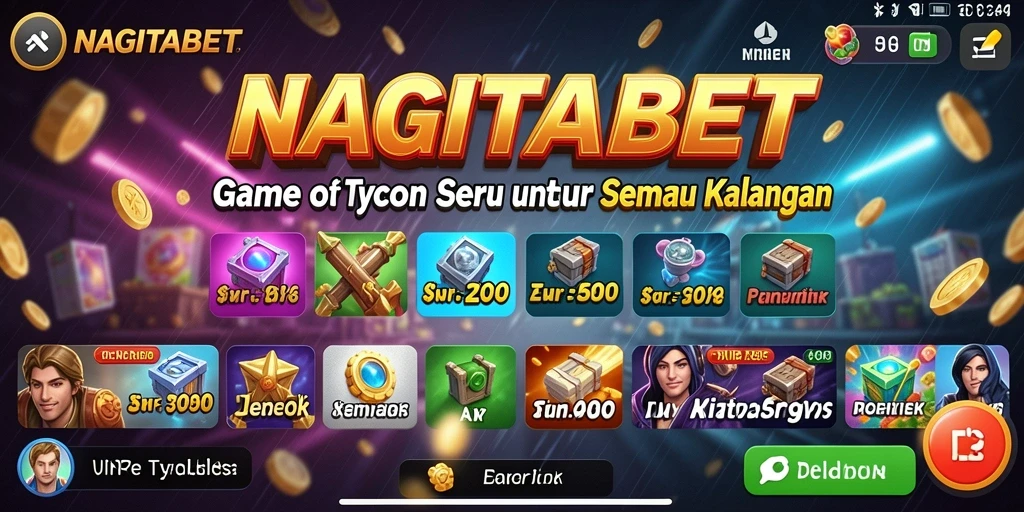Tampilan gameplay NAGITABET dengan fitur Tycoon yang menarik.
