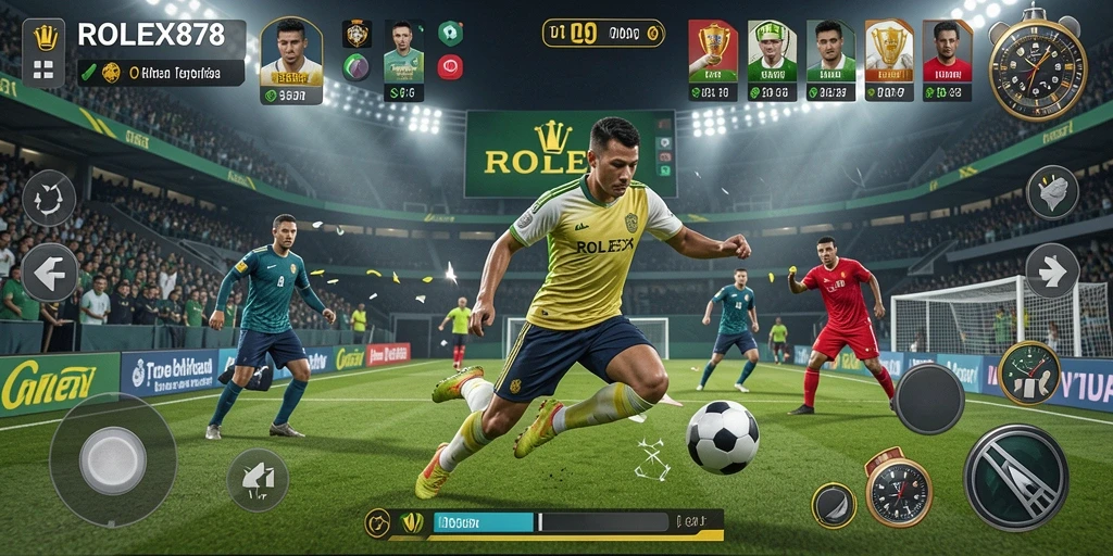 Tampilan gameplay seru di ROLEX878 yang mengajak pemain bertanding.