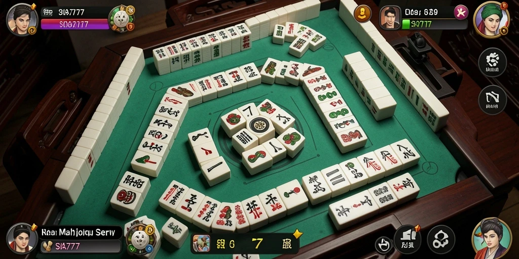 Tampilan gameplay seru SIA777 dengan tantangan Mahjong.