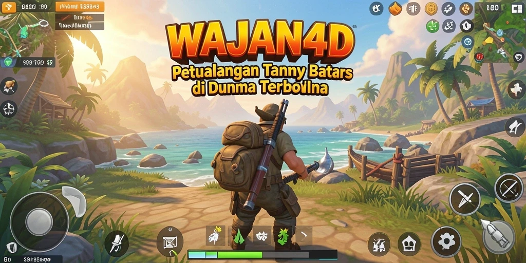 Screenshot menampilkan petualangan di dunia terbuka WAJAN4D.